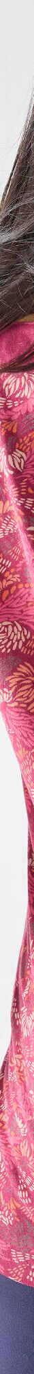 Tunique col V imprimée, manches 3/4 (prune / rose) Tunique col V imprimée, manches 3/4 (prune / rose)